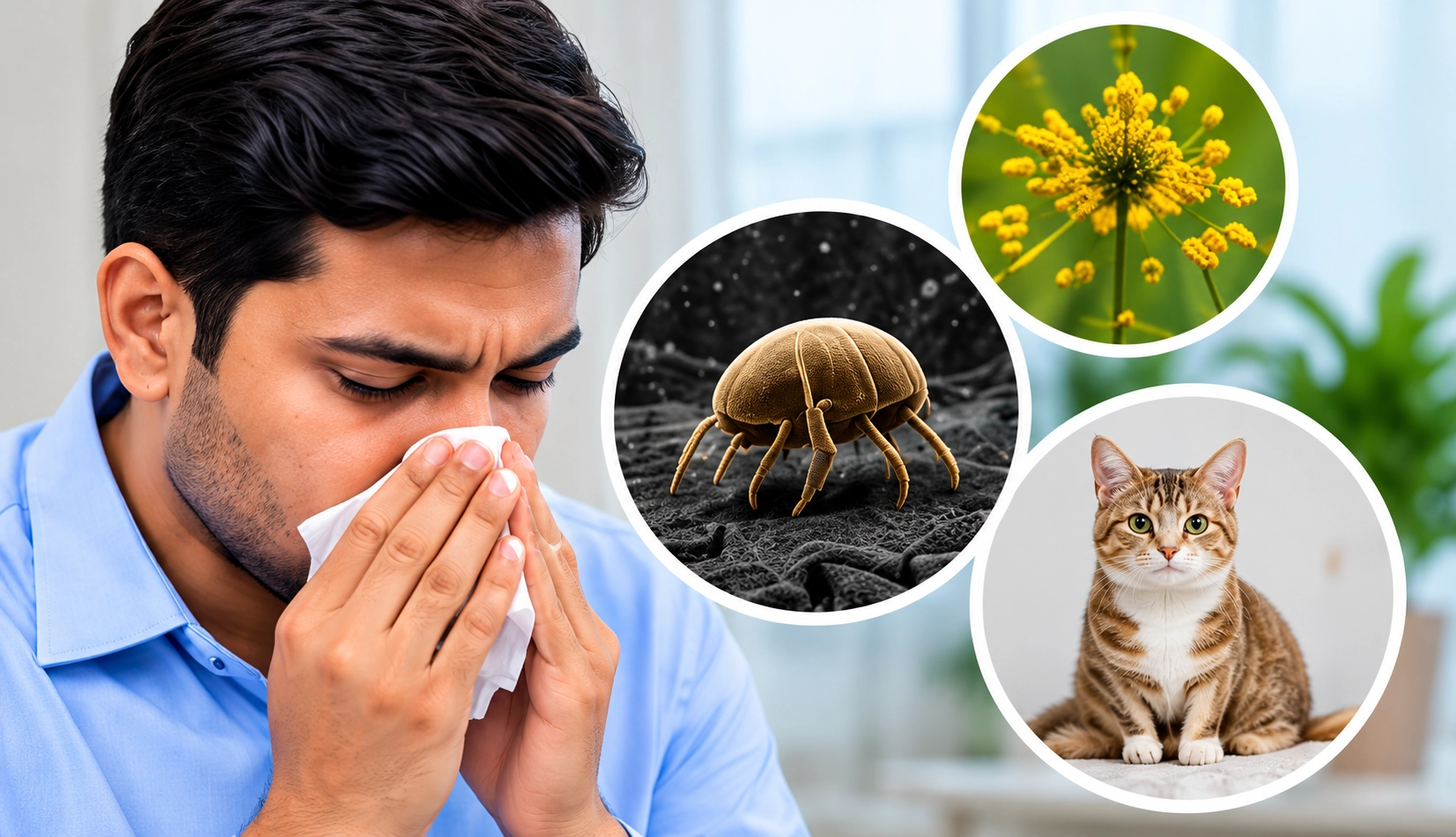 Common allergy symptoms and possible environmental triggers